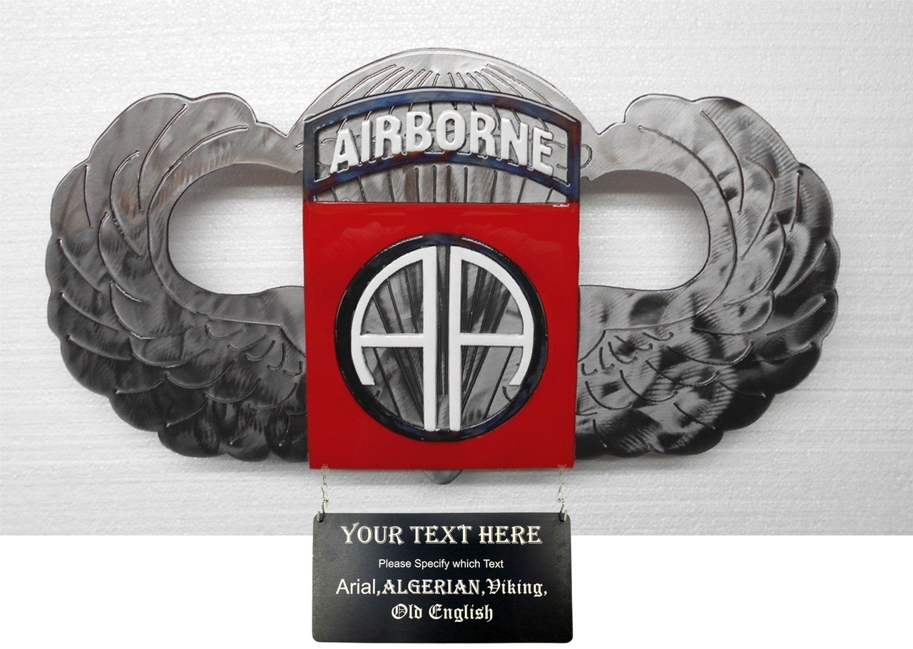 82nd Airborne with Jump Wings